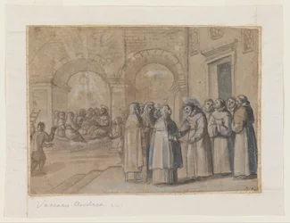 Ontmoeting van de heiligen Franciscus en Clara
