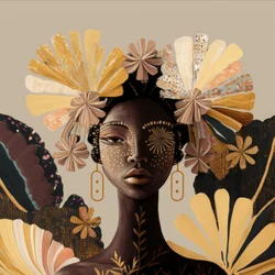 Sereen gouden portret