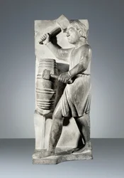 Augustus, beeld uit de Cyclus van Maanden, Doopkapel van Parma