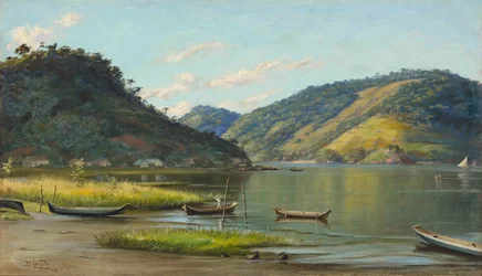 Benedito Calixto - Inham met boten, SP, 1907