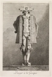 Mascarade à la Grecque: Berger à la Grecque Plaat 5, 1771