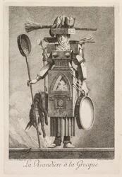 Mascarade à la Grecque: La Vivandière à la Grecque (Plate 2)