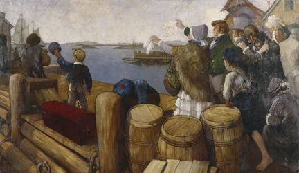 Restauratie vertrek uit Stavanger 4 juli 1825
