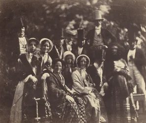 Bruiloftsgroep,c. 1852 of 1853 (foto)