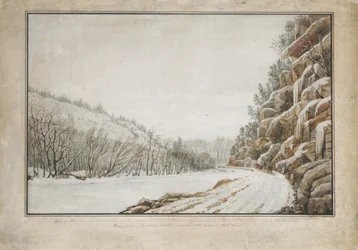 Uitzicht op de Nieuwe Tolweg, aan de Rand van de Juniata, met een Verre Uitzicht..., 1820