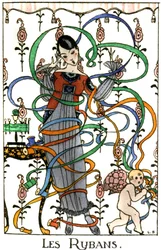 De linten, jurk in flapperstijl, c.1919