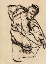 Figurenstudie van een naakte man