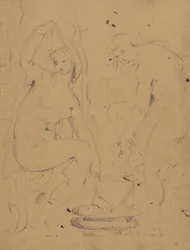 Studie van Badende Vrouwen