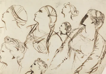 Studie van Vrouwenkapsels