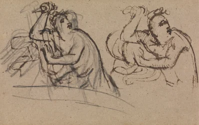 Studie van een figuur met een dolk