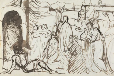 Studie van de opstanding van Lazarus