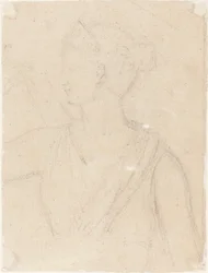 Studie van het Standbeeld van Diana in het Vaticaan (verso)