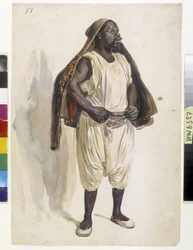 Oriëntalisten: voorstelling van een Biskry, drager in Algiers