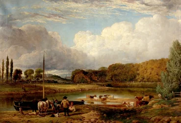 Uitzicht op Wilford, Nottingham, ca. 1830