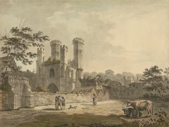 Zuidoostelijk Zicht op de Poort van het St. Augustinus Klooster, Canterbury, Kent