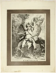 Engel van de Opstanding, uit de eerste uitgave van Specimens of Polyautography