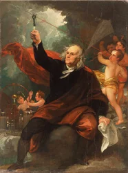 Benjamin Franklin Haalt Elektriciteit uit de Lucht
