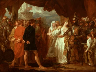 Koningin Philippa die pleit voor de levens van de burgers van Calais, 1788