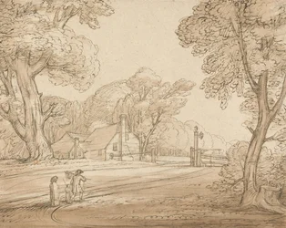 Wegscène in Windsor Forest