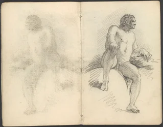 Schetsboek van figuur- en compositiestudies