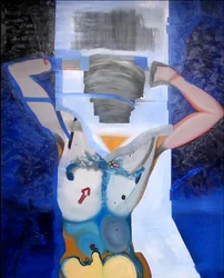 Homme libre, 2006 (olieverf en acryl op doek)