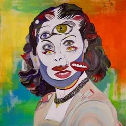 Mythe 3, 2021 (olieverf en acryl op doek)