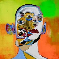 Mythe 6, 2021 (olieverf en acryl op doek)