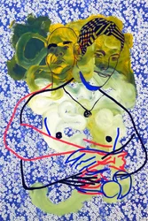 Passager 22, 2020 (acryl op gezeefdrukt Japans papier)