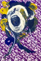 Passager 23, 2020 (acryl op gezeefdrukt Japans papier)