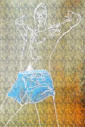 Passager 3, 2020 (acryl op gezeefdrukt Japans papier)