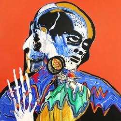 Surportret: Danse macabre, Pickenheim, 2005 (olieverf op doek)