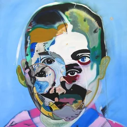 Surportret: Marguerite Duras, 2003 (olieverf op doek)