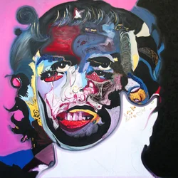 Surportret : Marilyn Monroe  Che Guevara, 2003 (olieverf op doek)