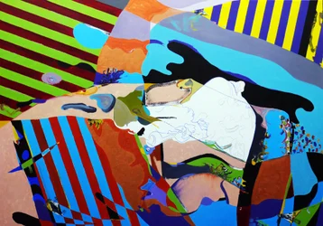 Surportret: Yohan Vallée, danser 2, 2020 (olieverf op doek)