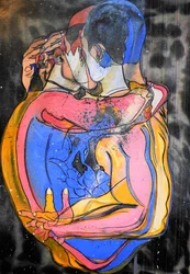 De goede jongens, 2021 (olieverf en acryl op doek)