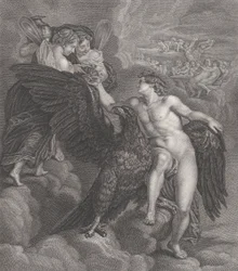 Ganymedes, leunend op een adelaar, ontvangt de beker van Hebe, 1786