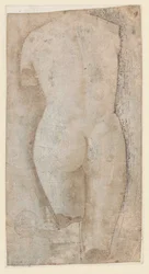 Schets van Klassieke Beeldhouwwerk van het Venus Pudica Type