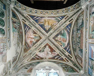 Episodes uit het leven van St. Augustinus, van het koorplafond, 1463-65