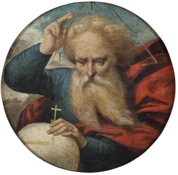 God zegent de aarde, door Garofalo, Benvenuto Tisi da