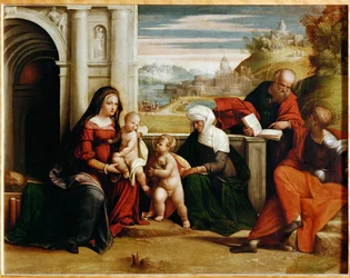 Sacra Conversazione (schilderij op hout)