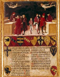 Allegorie van staatsfinanciën in oorlogstijd en vredestijd