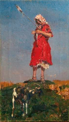 Beppe Ciardi herderin met geit