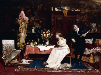 Haar portret presenteren, 1883