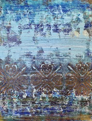 Patroon in vervaagde blauwe tinten