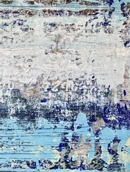 Verweerd blauw met textuur