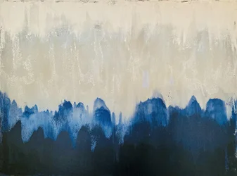 Mistig blauw abstract