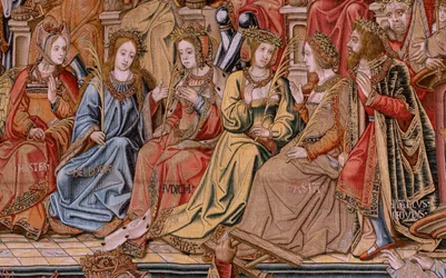 Eer (El Honor). Tweede wandtapijt in de serie. Ca 1550.