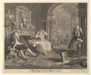 Marriage A-la-Mode, Plaat II, 1 april 1745
