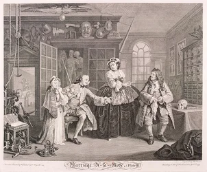 Marriage a la Mode, 1745, plaat III