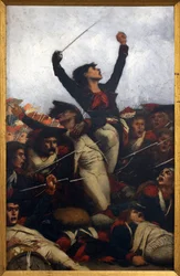 De barricade, scène van de Commune